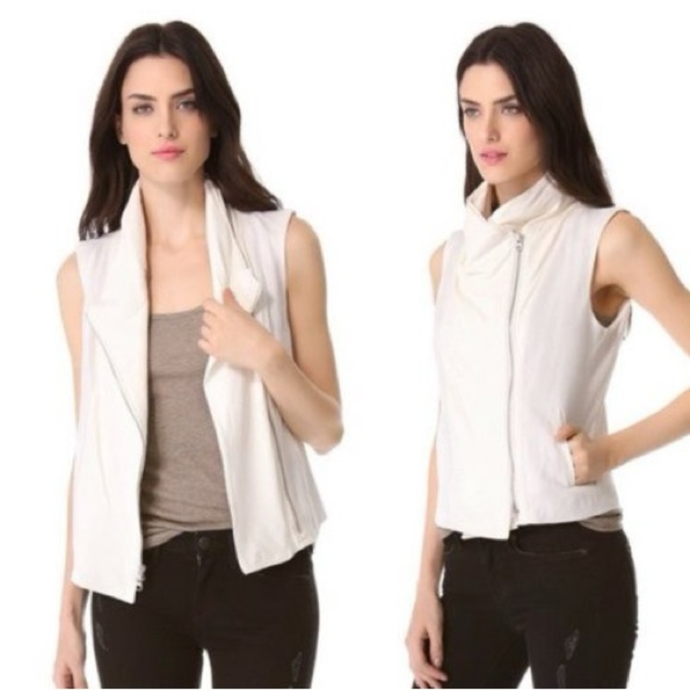 VINCE‎ Asymmetrical Moto Vest